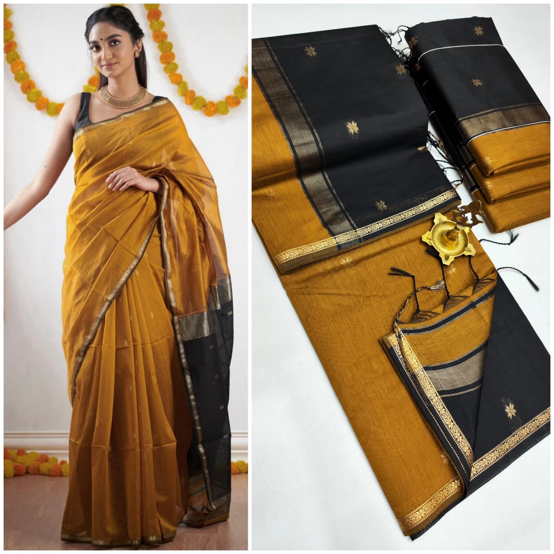 Kanjivaram Silk Saree in Red and Gold
